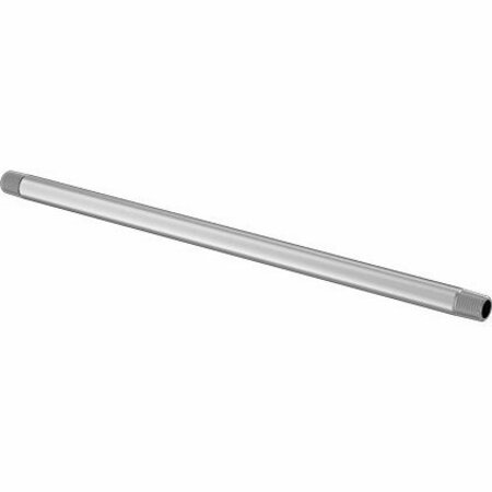 BSC PREFERRED Standard-Wall 316/316L Stainless Steel Threaded Pipe Threaded on Both Ends 1/4 BSPT 12 Long 5470N161